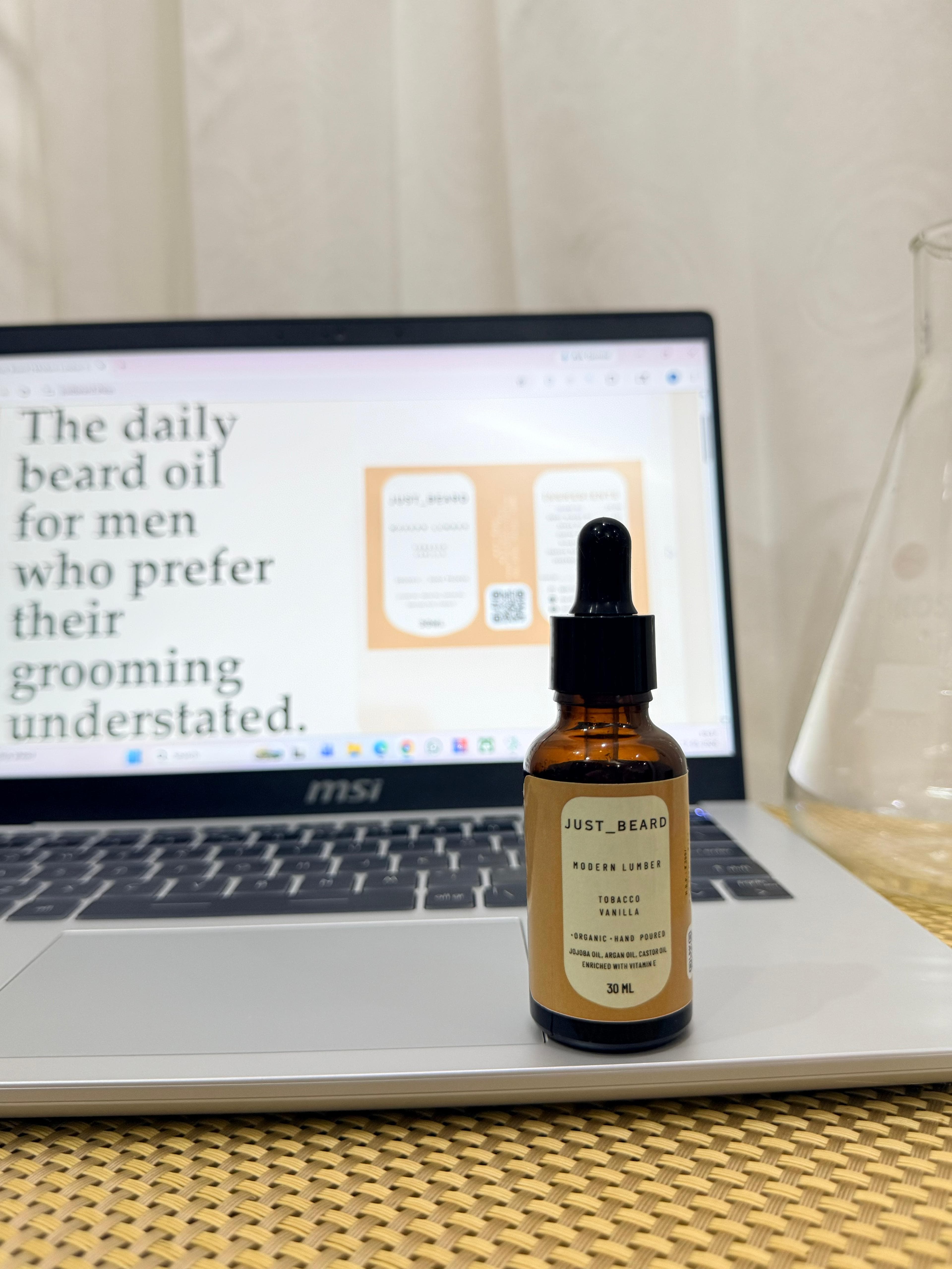 Just Beard Modern Lumber beard oil product photo, primary view